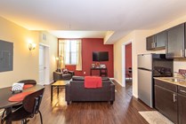 Stainless steel appliances and granite counter tops!